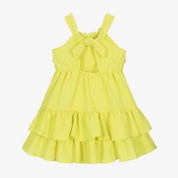 Mayoral-Girls Sunshine Ruffle Muslin Dress | Childrensalon Outlet