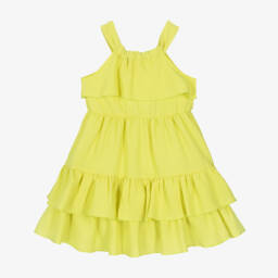 Mayoral-Girls Sunshine Ruffle Muslin Dress | Childrensalon Outlet