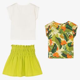 Mayoral-Girls T-Shirts & Skirt Set | Childrensalon Outlet