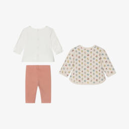 مايورال Newborn-طقم ليقنز قطن لون أحمر للمولودات | Childrensalon Outlet