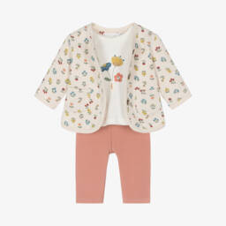 مايورال Newborn-طقم ليقنز قطن لون أحمر للمولودات | Childrensalon Outlet