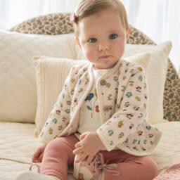 مايورال Newborn-طقم ليقنز قطن لون أحمر للمولودات | Childrensalon Outlet