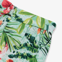 Mayoral-Girls Tropical Blossom Cotton Shorts | Childrensalon Outlet