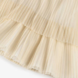 Mayoral-Золотое платье с оборками для девочек | Childrensalon Outlet