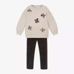 Mayoral-Girls Velour Leggings and Sweatshirt Set | Childrensalon Outlet