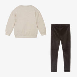 Mayoral-Girls Velour Leggings and Sweatshirt Set | Childrensalon Outlet
