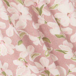 مايورال-فستان بطبعة ورود فيسكوز لون زهري | Childrensalon Outlet