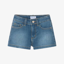 Mayoral-شورت جينز أزرق مغسول للبنات | Childrensalon Outlet