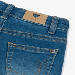 Mayoral-شورت جينز أزرق مغسول للبنات | Childrensalon Outlet