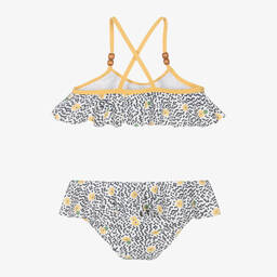 Mayoral-مايو بيكيني لون أبيض وأسود بطبعة ورود للبنات | Childrensalon Outlet