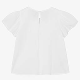 Mayoral-Girls White Cotton Blouse | Childrensalon Outlet