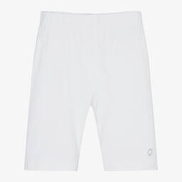 Mayoral-Girls White Cotton Cycling Shorts | Childrensalon Outlet