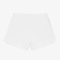 Mayoral-Белые шорты из хлопкового джерси | Childrensalon Outlet