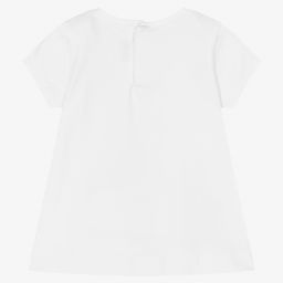 Mayoral-Girls White Cotton T-Shirt | Childrensalon Outlet