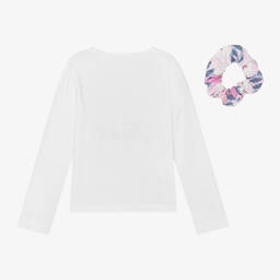 Mayoral-Girls White Cotton Top | Childrensalon Outlet
