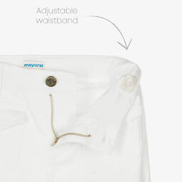 Mayoral-Белые джинсы-клеш | Childrensalon Outlet