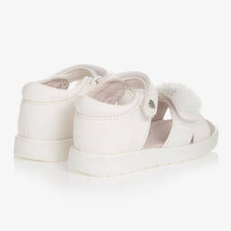 Mayoral-Girls White Faux Leather Sandals | Childrensalon Outlet