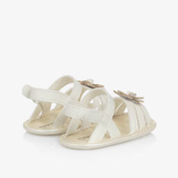 Mayoral Для новорожденных-Белые цветочные пинетки для девочек | Childrensalon Outlet