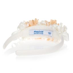 مايورال-طوق للشعر لون أبيض و بيج للبنات | Childrensalon Outlet