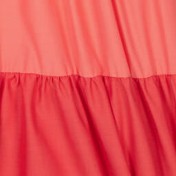 Mayoral-Бело-розовое многоярусное платье | Childrensalon Outlet