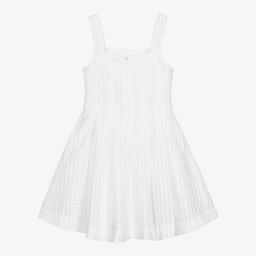 Mayoral-Белое платье без рукавов для девочек | Childrensalon Outlet