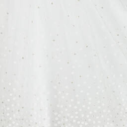 Mayoral-Белая юбка-пачка из тюля в горошек для девочек | Childrensalon Outlet