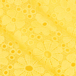 Mayoral-Girls Yellow A-Line Lace Dress | Childrensalon Outlet