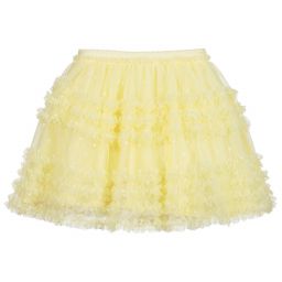 Mayoral-تنورة تول لون أصفر | Childrensalon Outlet