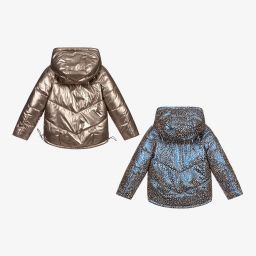 Mayoral-Золотистый двусторонний пуховик | Childrensalon Outlet