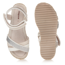 Mayoral-Золотистые сандалии на танкетке | Childrensalon Outlet