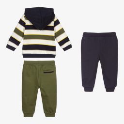 Mayoral-Сине-зеленый спортивный костюм (3предмета) | Childrensalon Outlet