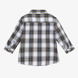 Mayoral-Зелено-синяя рубашка в клетку | Childrensalon Outlet