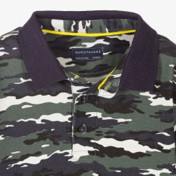 Mayoral Нукутаваке-Зеленая рубашка поло с камуфляжным принтом | Childrensalon Outlet