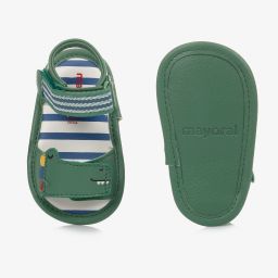 Mayoral Для новорожденных-Зеленые сандалии-пинетки | Childrensalon Outlet