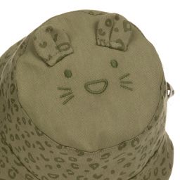 Mayoral-قبة بوجهين قطن تويل لون أخضر و عاجي للأطفال | Childrensalon Outlet