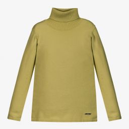 Mayoral-Green Roll Neck Top  | Childrensalon Outlet