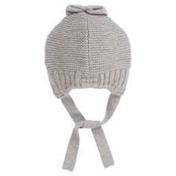 مايورال-طقم قبعة 3 قطع مزيج فيسكوز محبوك لون رمادي للمولودات | Childrensalon Outlet