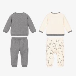 Mayoral Newborn-Grey Baby Outfits (2 Pack) | Childrensalon Outlet