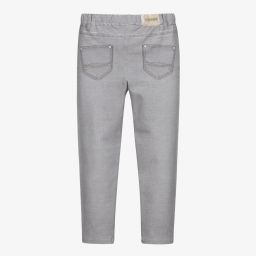 Mayoral-Grey Cotton Leggings  | Childrensalon Outlet