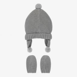 Mayoral Для новорожденных-Шапка и варежки зеленого цвета | Childrensalon Outlet