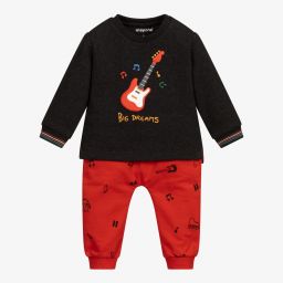 Mayoral-Grey & Orange Guitar Tracksuit | Childrensalon Outlet