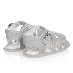 مايورال-صندل جلد صناعي لون رمادي لمرحلة قبل المشي | Childrensalon Outlet