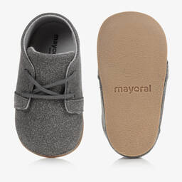 مايورال Newborn-حذاء شامواه صناعي لون رمادي لمرحلة قبل المشي | Childrensalon Outlet