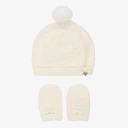 Newborn hat and mittens best sale