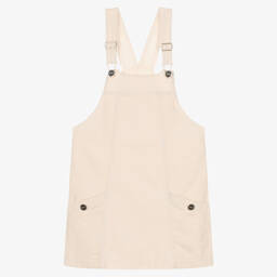 Mayoral-Ivory Corduroy Pinafore Dress | Childrensalon Outlet