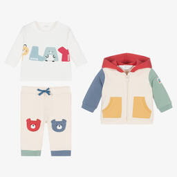 Mayoral-Топ и кремовый спортивный костюм из хлопка | Childrensalon Outlet