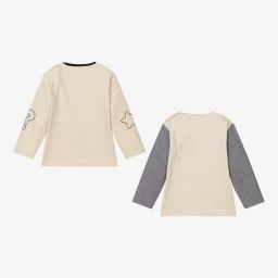 Mayoral Newborn-Ivory Cotton Dog Tops (2 Pack) | Childrensalon Outlet