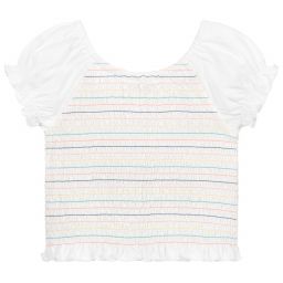 Mayoral-Ivory Cotton Jersey Top | Childrensalon Outlet