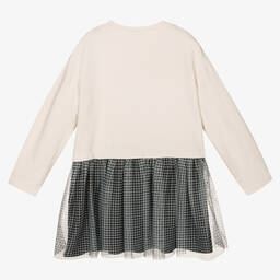 مايورال-فستان تول وقطن جيرسي لون عاجي | Childrensalon Outlet