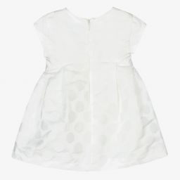 Mayoral-فستان ساتان لون عاجي باهت | Childrensalon Outlet